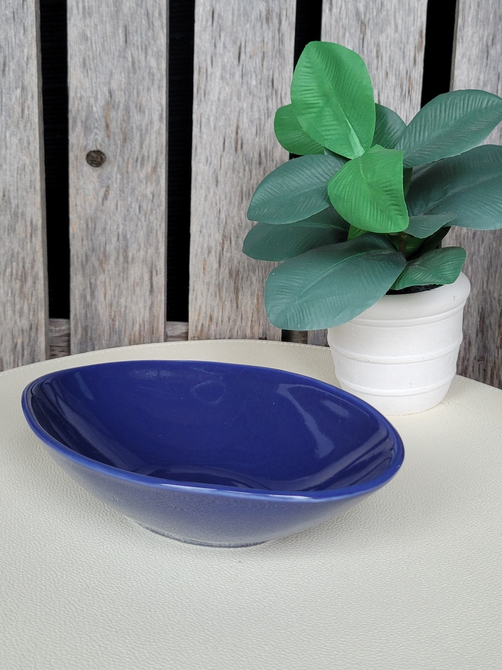 Threshold Cobalt Blue Ceramic Serving Bowl